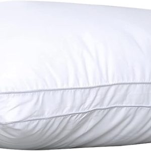 Bed Pillows for Sleeping 1 Pack,Standard Size,Luxury Hotel Collection Pillow,Soft Fluffy and Great Support Down Alternative Filling,Gusseted Pillow for Side and Back Sleepers(20x26)