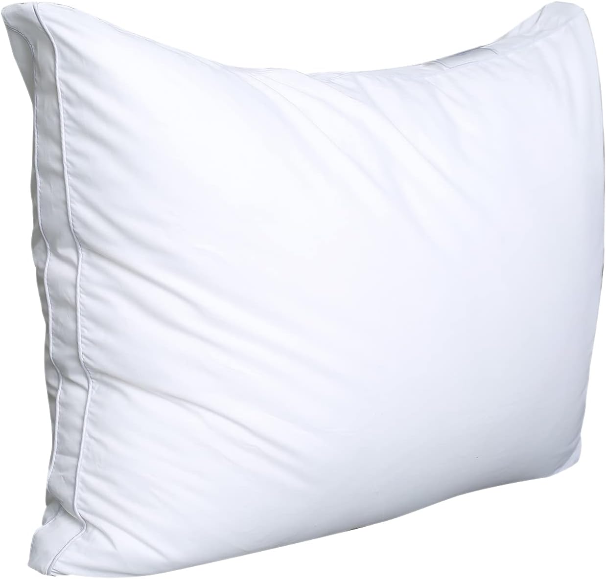 Bed Pillows for Sleeping 1 Pack,Standard Size,Luxury Hotel Collection Pillow,Soft Fluffy and Great Support Down Alternative Filling,Gusseted Pillow for Side and Back Sleepers(20x26) - Image 2
