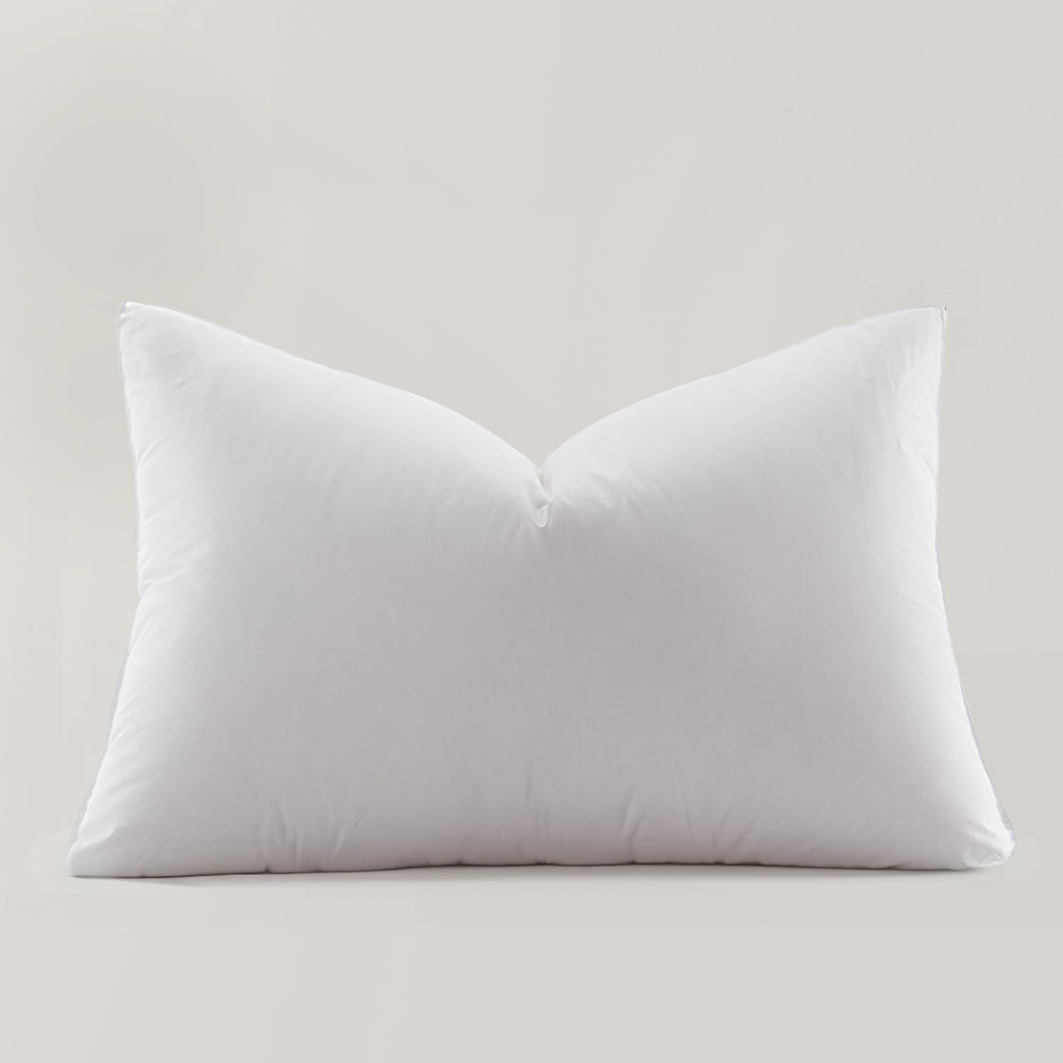 Ultra Soft Down Pillow Standard Size, All Down Filled Bed Pillow for Sleeping, 100% Cotton Shell 500 Thread Count, Soft Hotel Collection Down Feather Pillow 20" x 26" 1 Pack