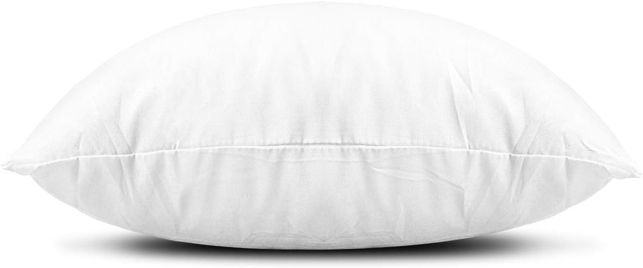 Throw Pillow Insert, Lightweight Soft Polyester Down Alternative Decorative Pillow, Sham Stuffer, Machine Washable. (White, 18x18) - Image 2