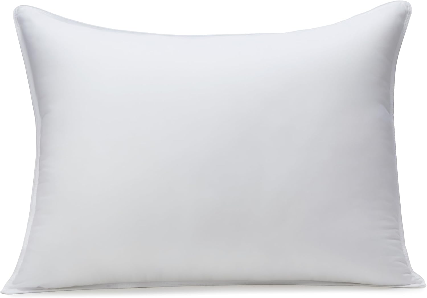 Down Alternative Pillow for Back Side Sleepers, Medium Density, Standard Size, 26" x 20", 2-Pack, White - Image 2