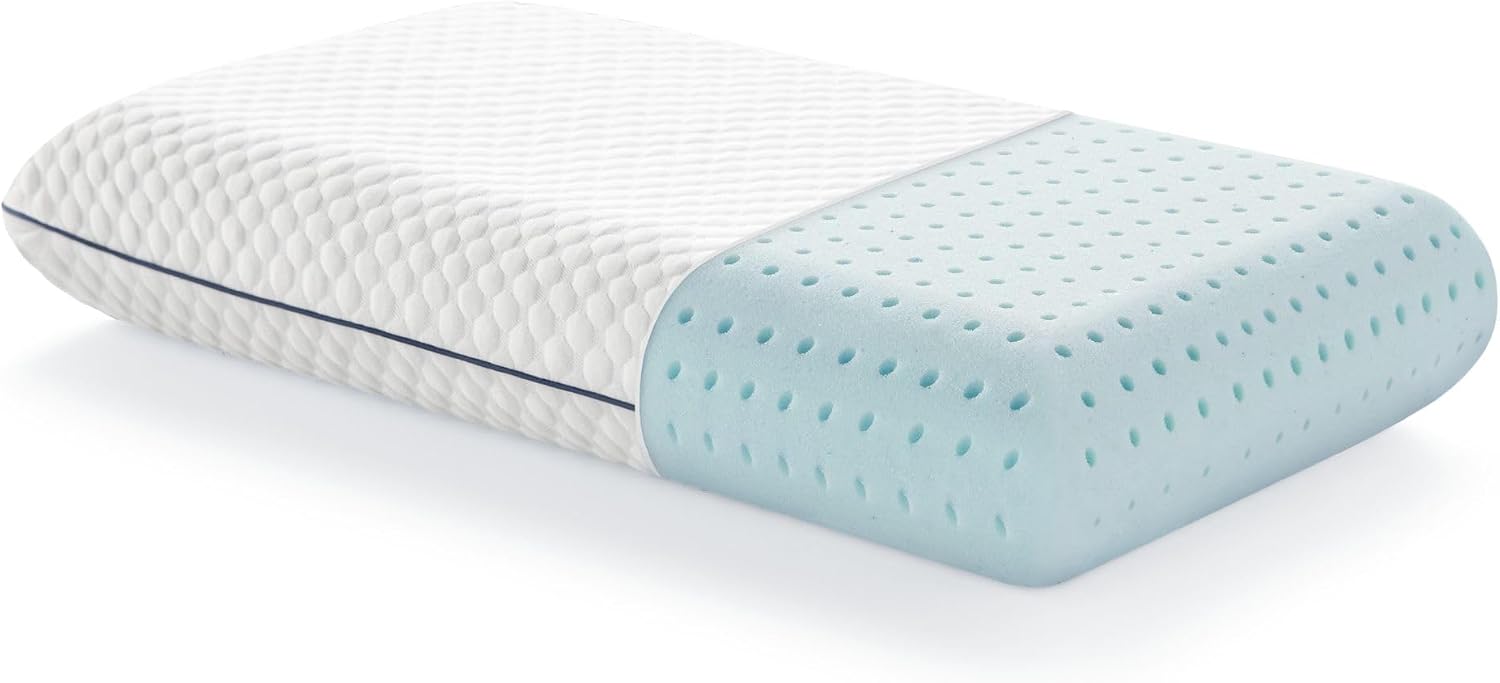 Gel Memory Foam Pillow - Standard Size - 1-Pack - Medium Plush Feel - Neck and Shoulder Support - Side, Stomach, and Back Sleepers - Home, Hotel, & Hospital Essentials - CertiPur Certified