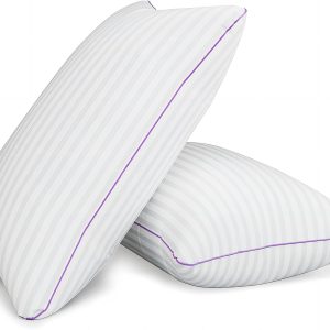 Pillows Queen Size Set of 2,Breathable Hotel Collection Bed Pillows for Sleeping Medium Soft Down Alternative Microfiber Filled,20 x 30 Inches