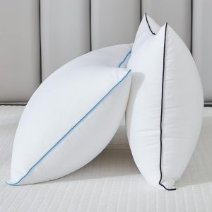 Bed Pillows for Sleeping - Pillows Standard Size Set of 2 Cooling Luxury Hotel Quality Pillow with Premium Plush Soft Down Alternative Fill for Side Back or Stomach Sleepers (Pack of 2)