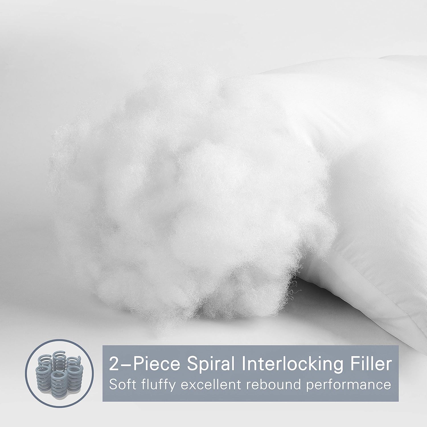 Luxury Soft Pillows for Sleeping, Fluffy Down Alternative Polyester Fiber Filled Pillow, Home&Hotel-Collection, Machine Washable - Image 2