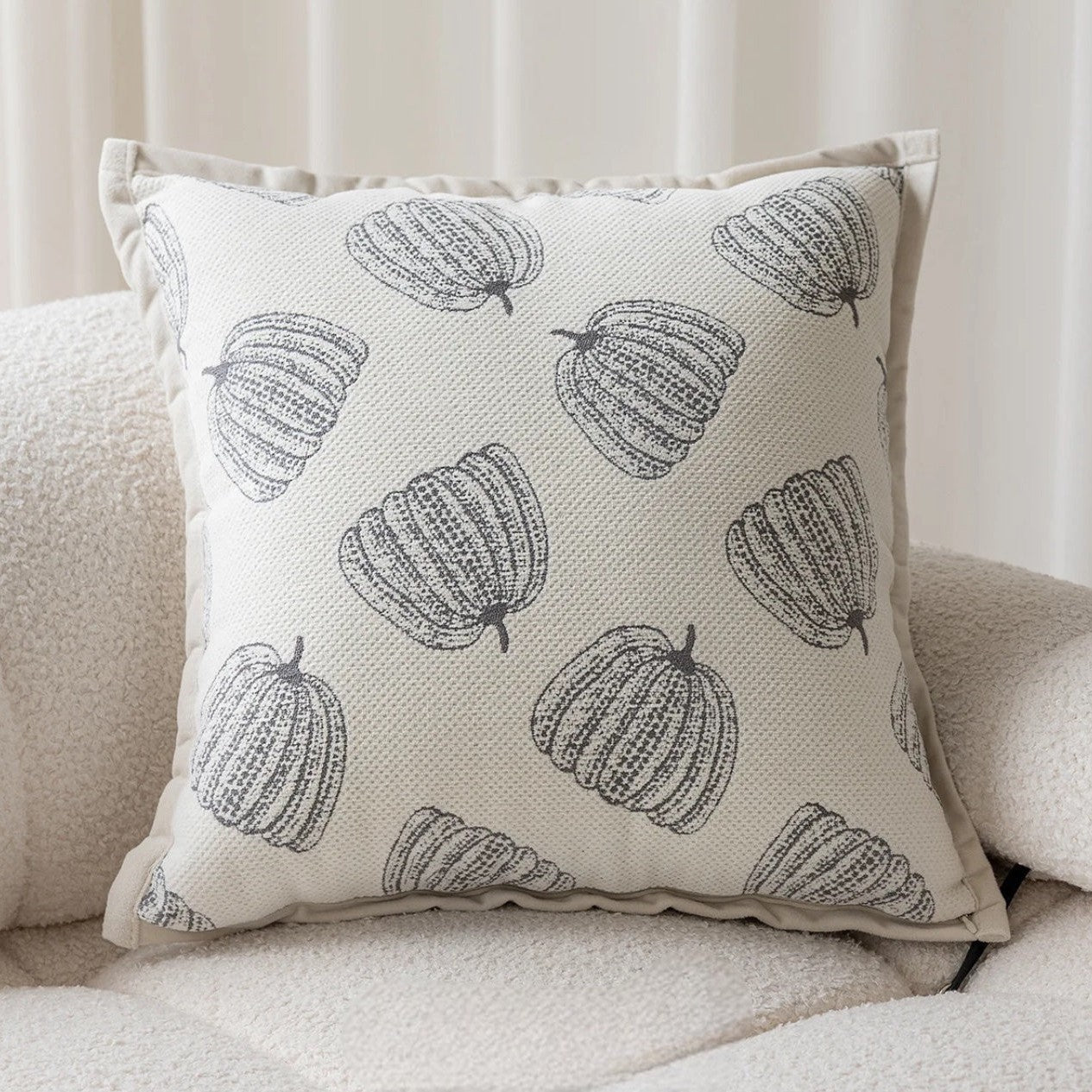 Chenille Pumpkin Pillow Cover - Image 2