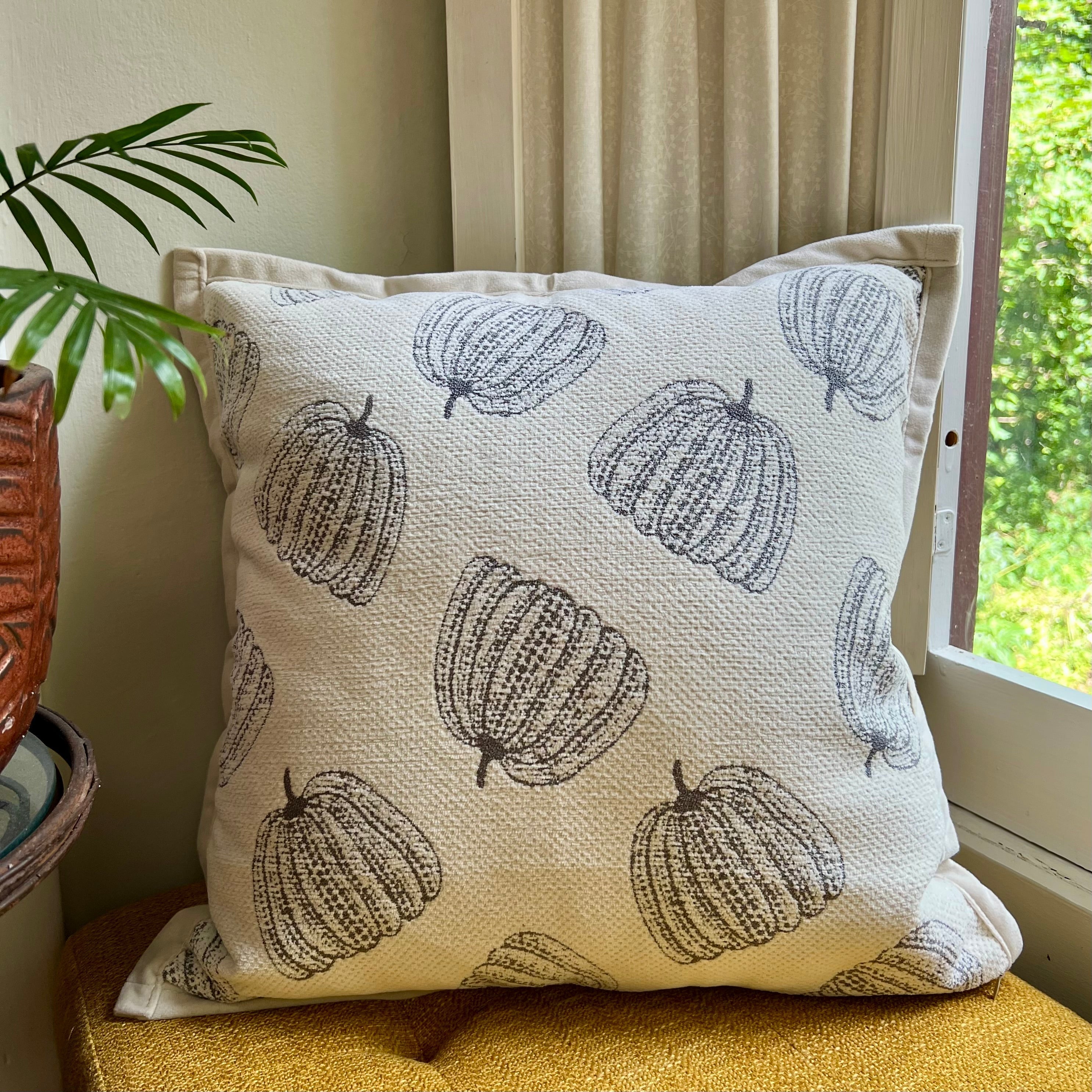 Chenille Pumpkin Pillow Cover - Image 3