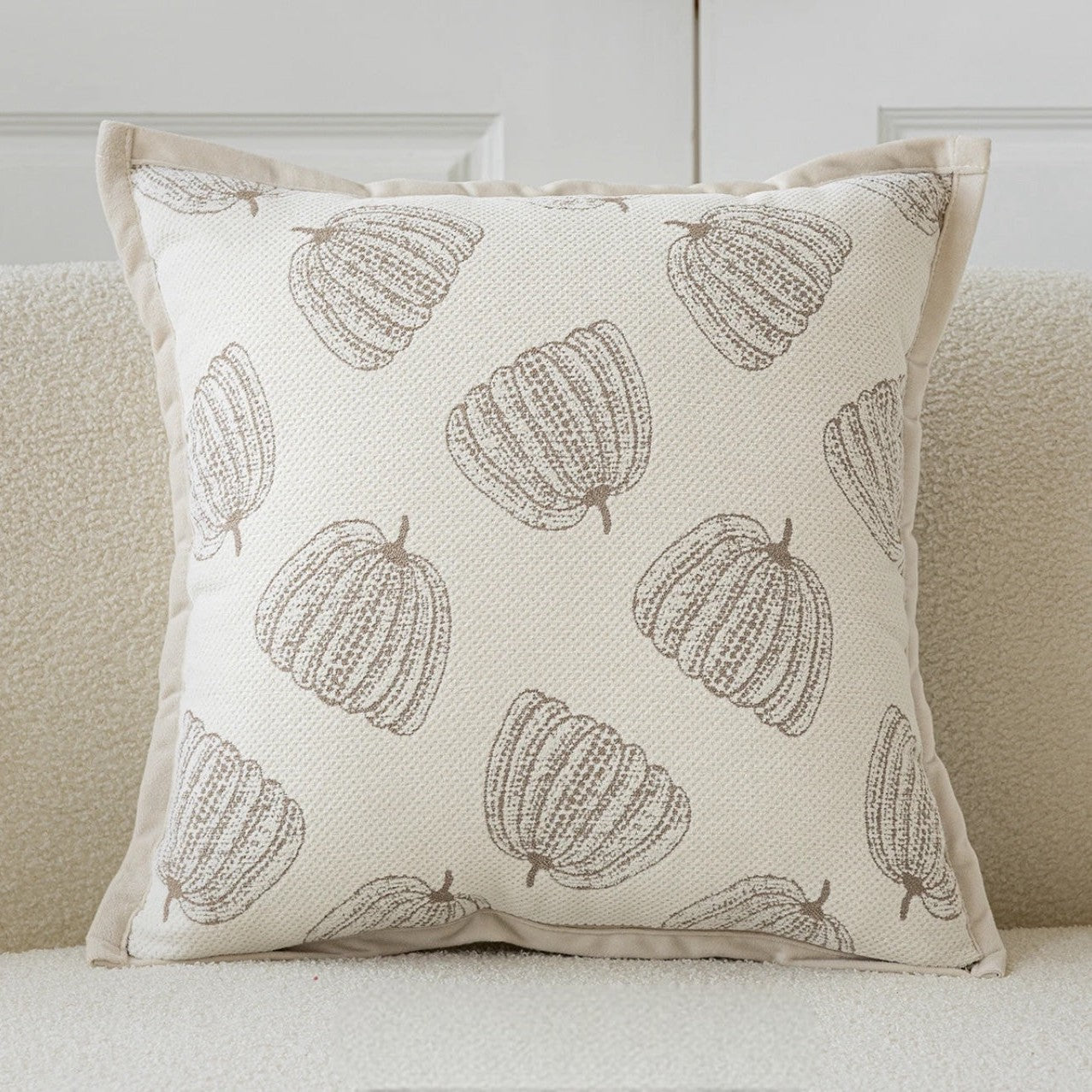 Chenille Pumpkin Pillow Cover - Image 6