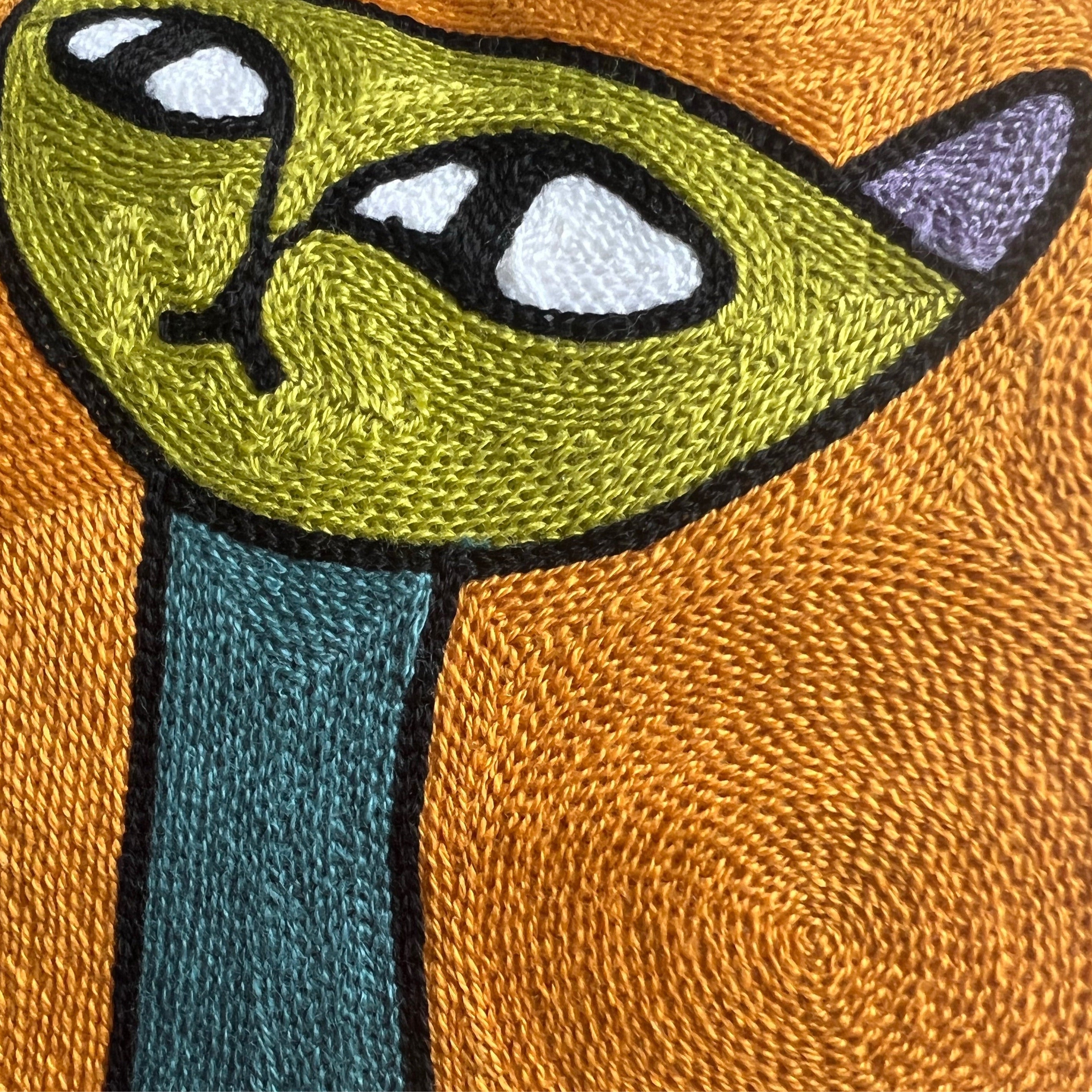 Three Kitties | Embroidered Pillow Cover - Image 3
