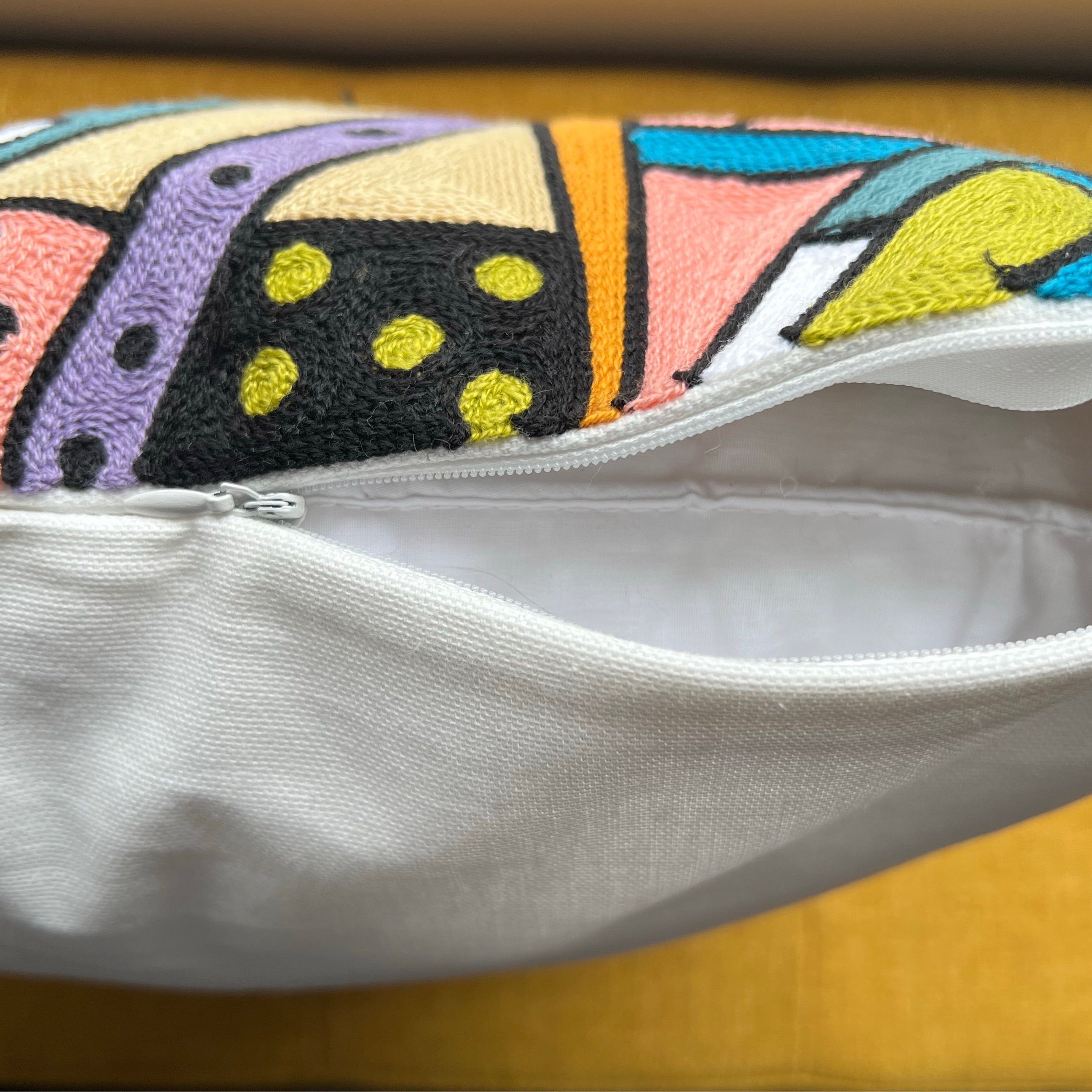 Three Kitties | Embroidered Pillow Cover - Image 4