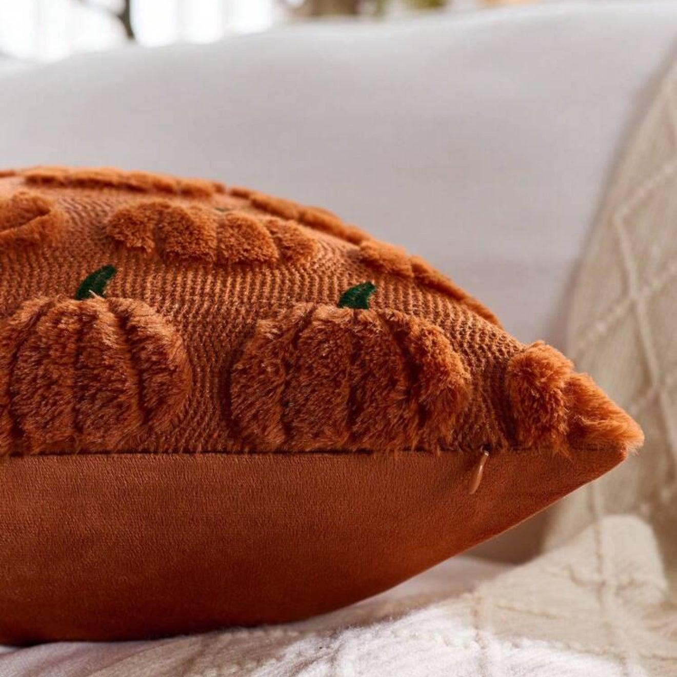 Tufted Pumpkin Lumbar or Square Pillow Cover - Image 4