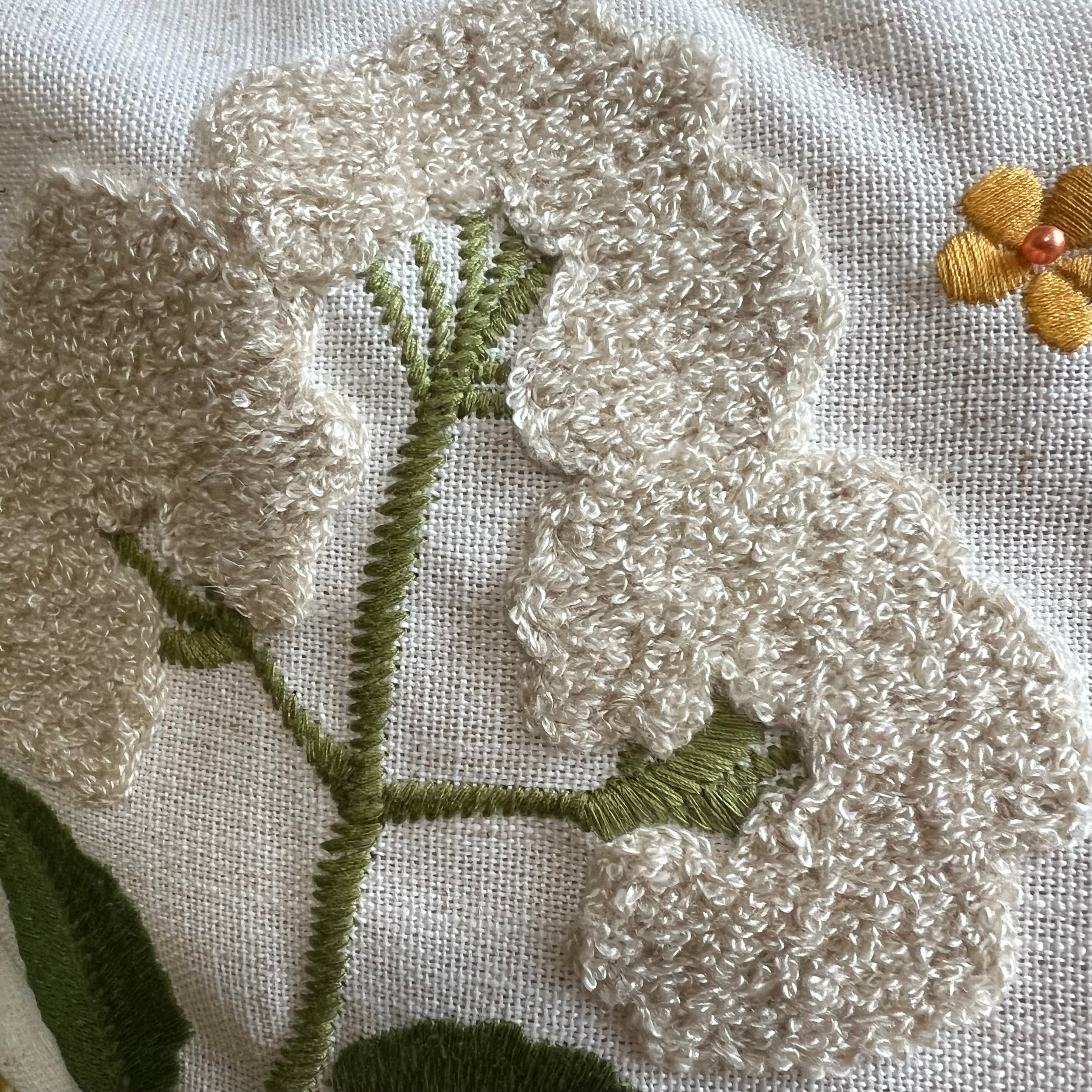 Wildflower Embroidered Pillow Cover - Image 4